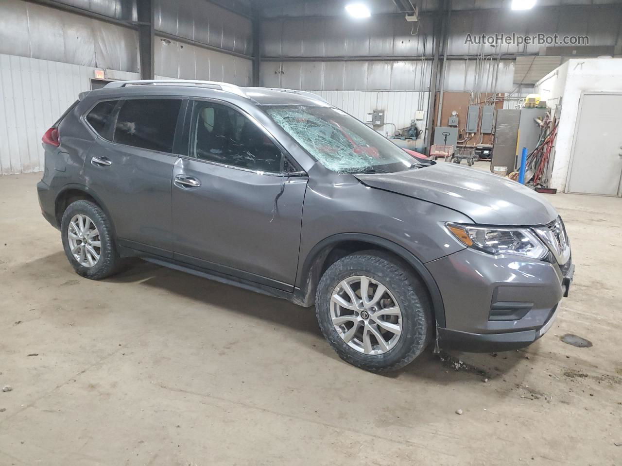 2018 Nissan Rogue S Gray vin: KNMAT2MV2JP509898