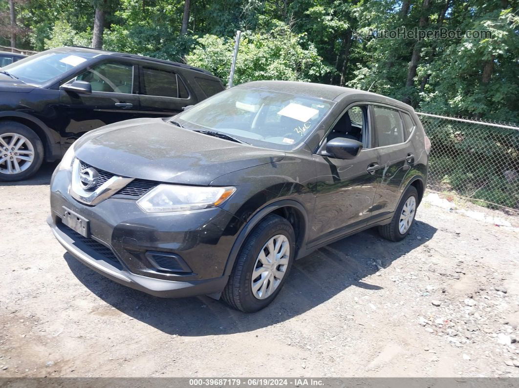 2016 Nissan Rogue S Черный vin: KNMAT2MV3GP618086