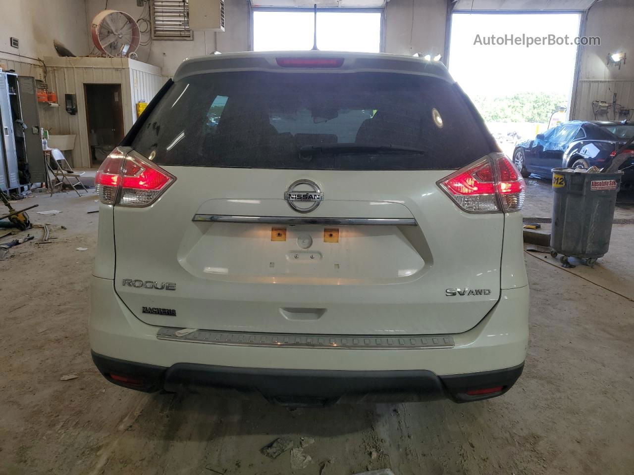 2016 Nissan Rogue S White vin: KNMAT2MV3GP677882