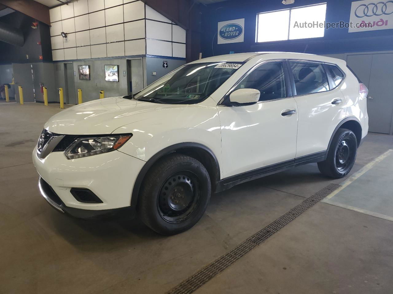 2016 Nissan Rogue S White vin: KNMAT2MV3GP686887