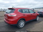 2016 Nissan Rogue S/sl/sv Red vin: KNMAT2MV3GP697744