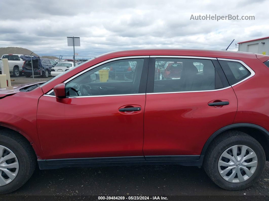 2016 Nissan Rogue S/sl/sv Red vin: KNMAT2MV3GP697744