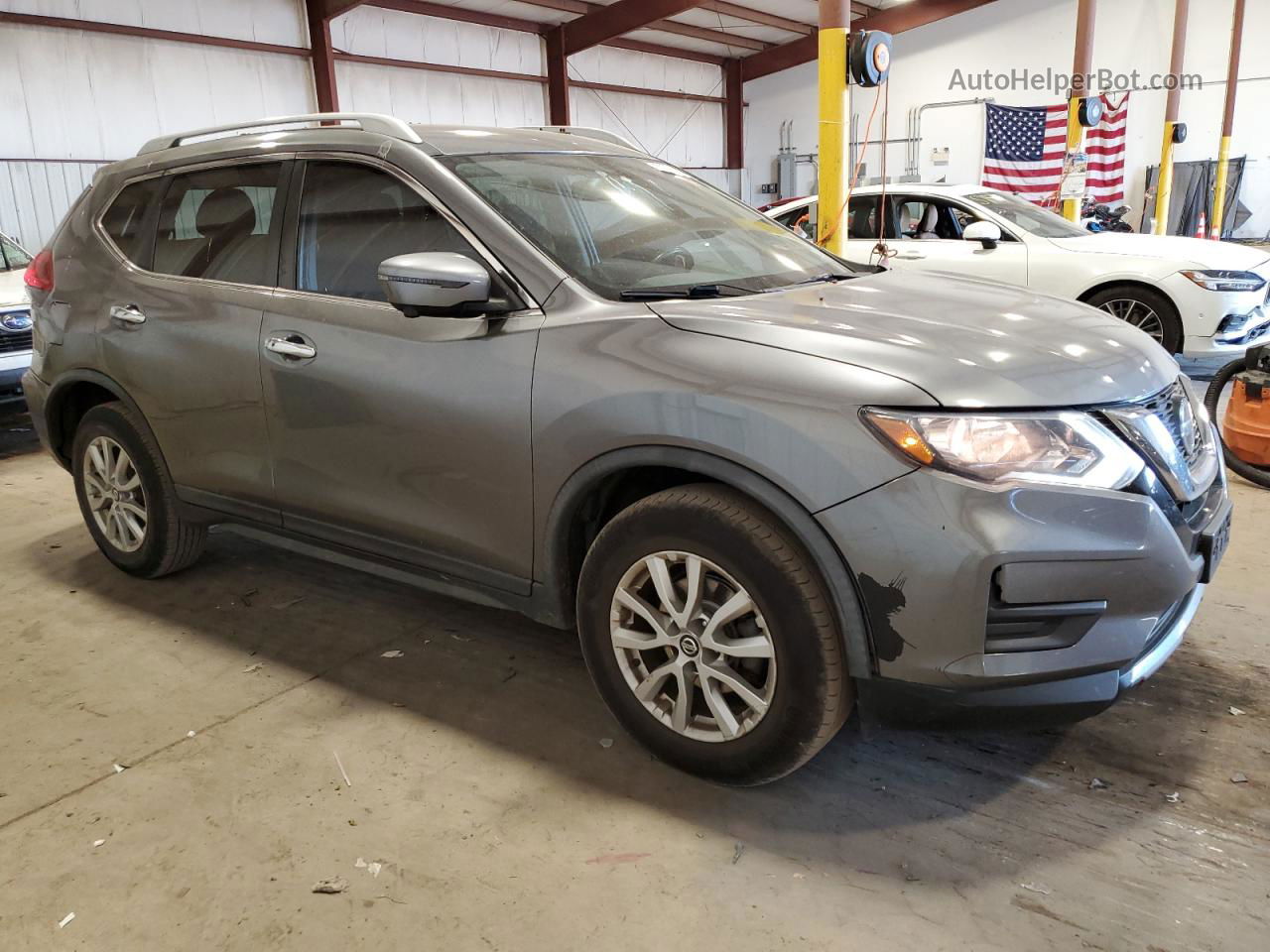 2018 Nissan Rogue S Gray vin: KNMAT2MV3JP515158