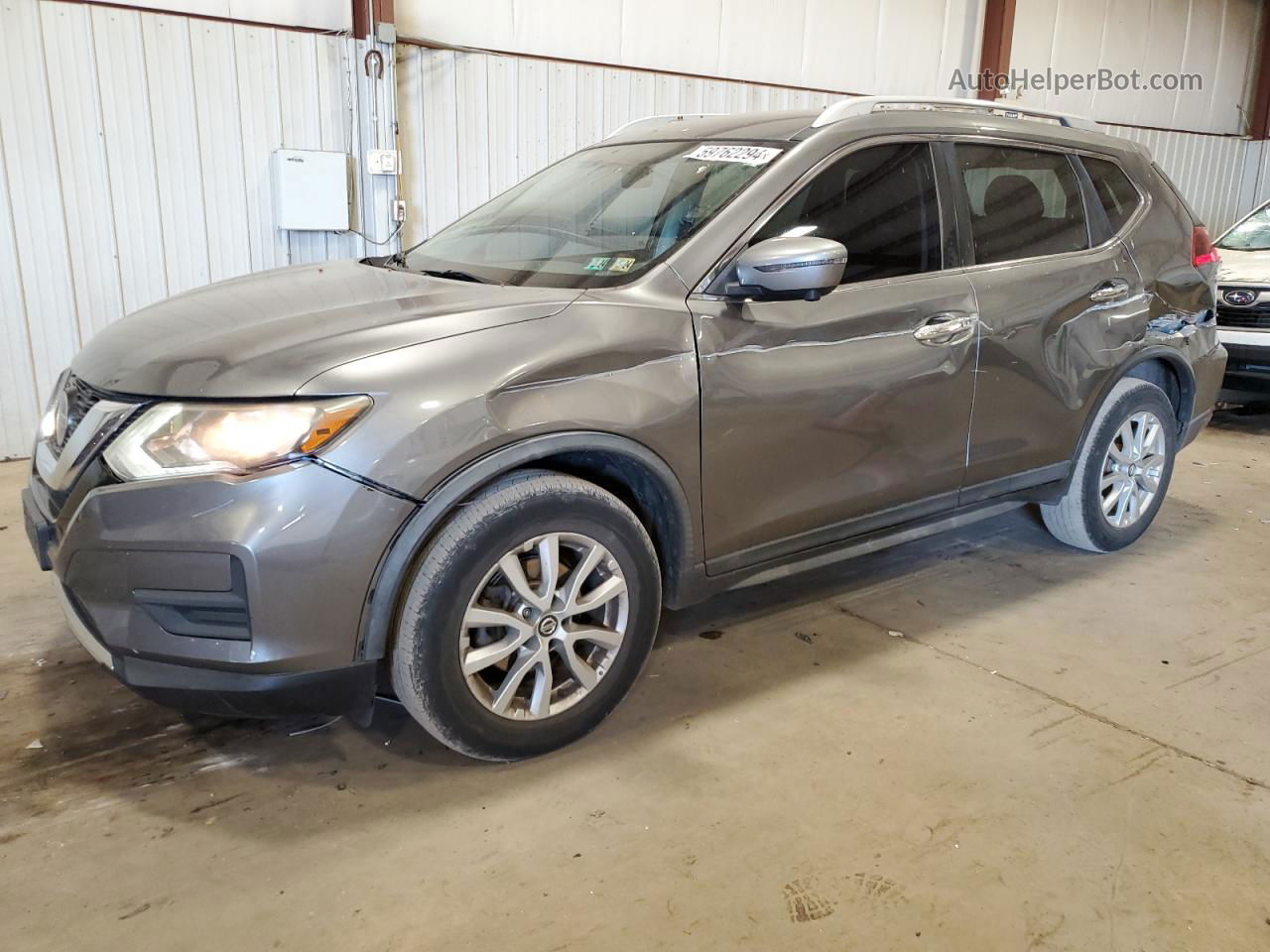 2018 Nissan Rogue S Gray vin: KNMAT2MV3JP515158