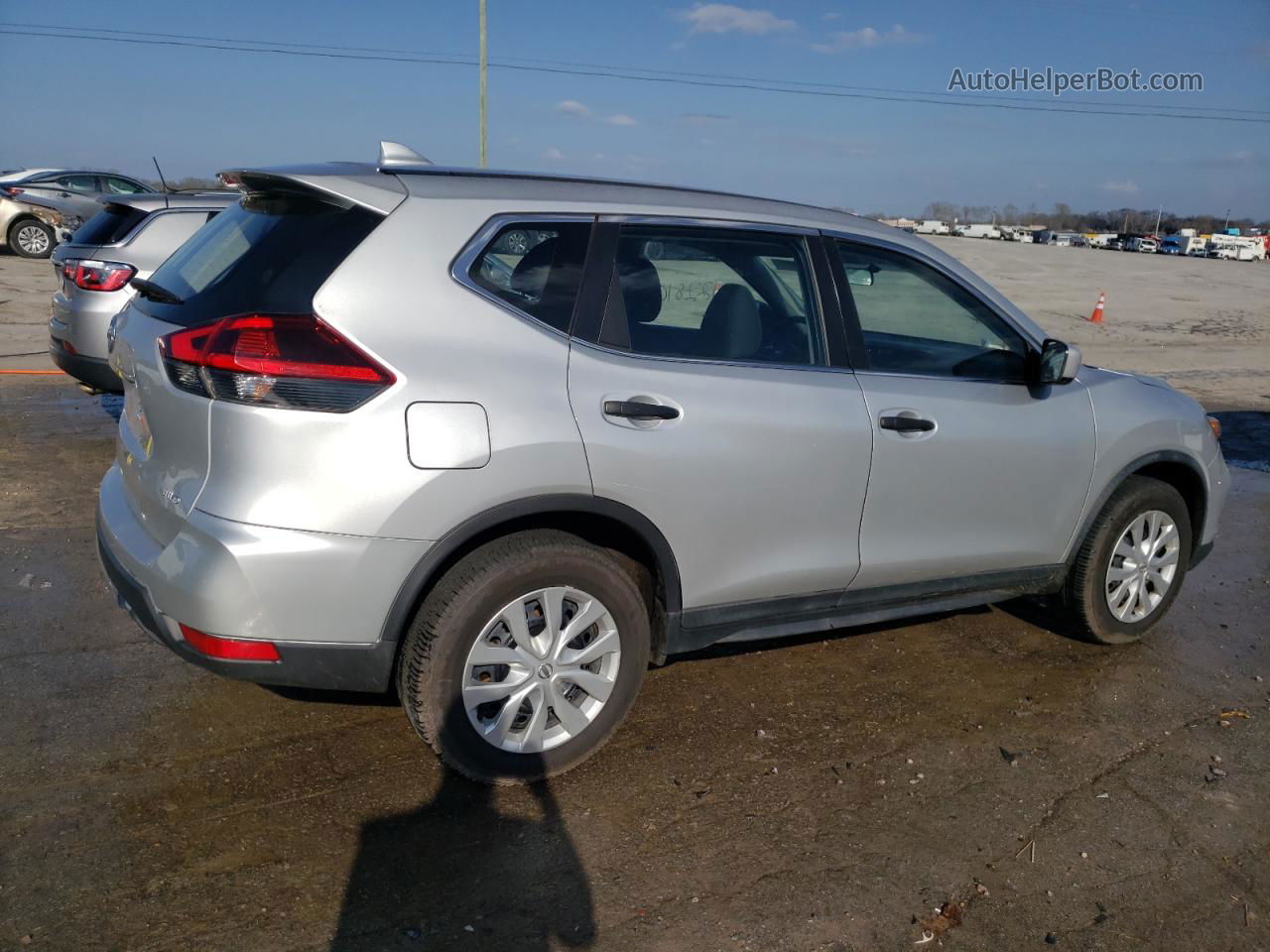 2018 Nissan Rogue S Silver vin: KNMAT2MV3JP532736