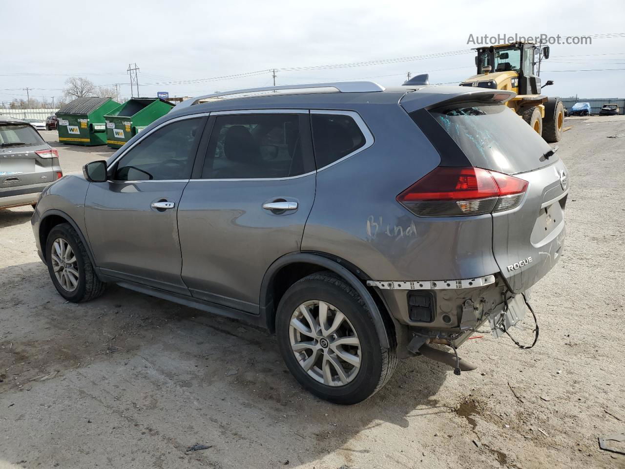 2018 Nissan Rogue S Gray vin: KNMAT2MV3JP594072