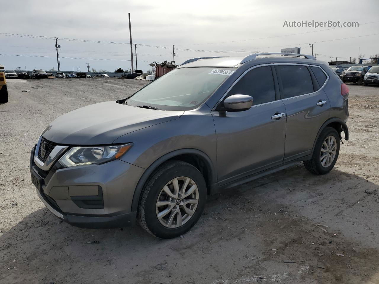 2018 Nissan Rogue S Gray vin: KNMAT2MV3JP594072