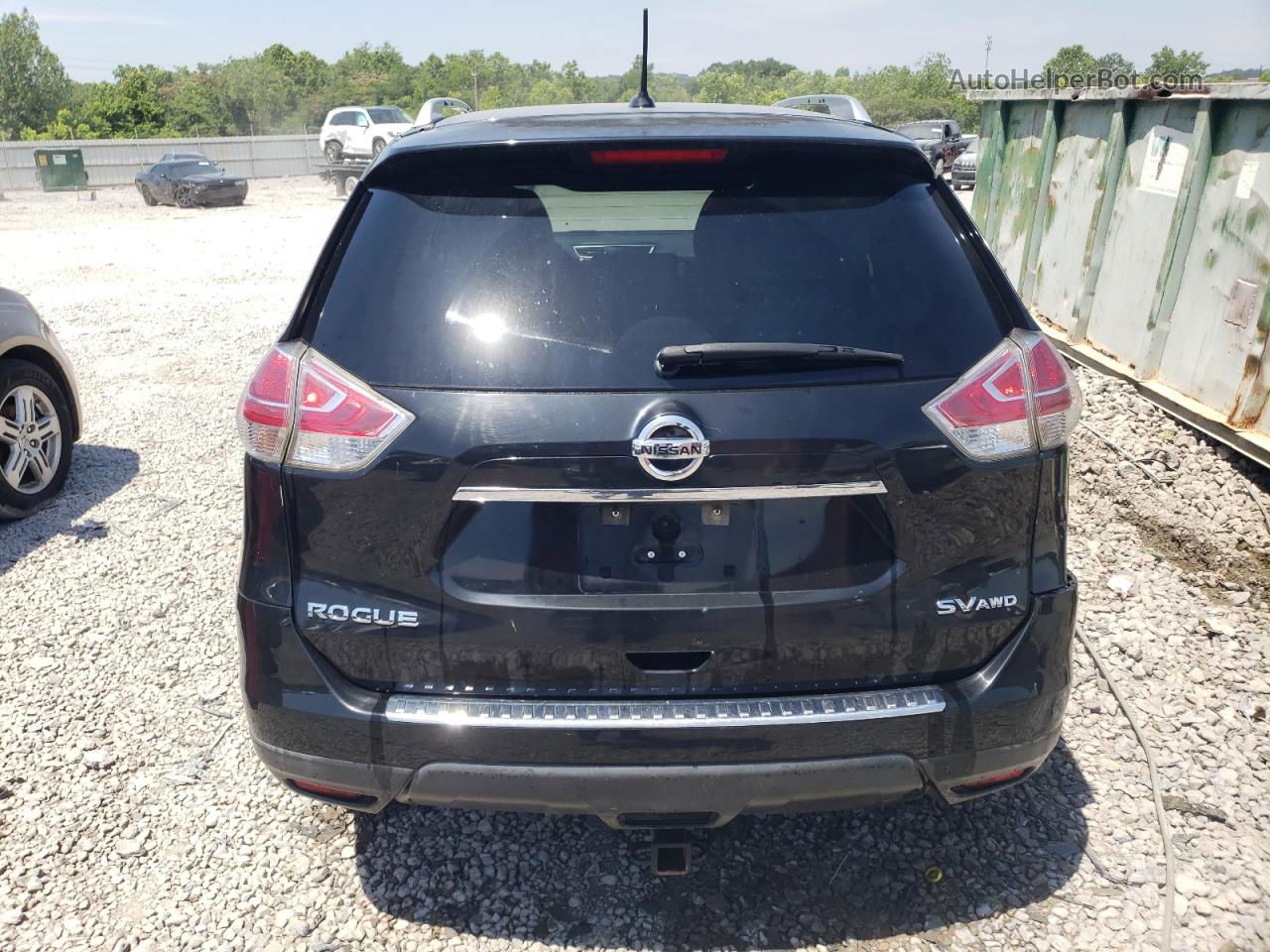 2016 Nissan Rogue S Black vin: KNMAT2MV4GP604942