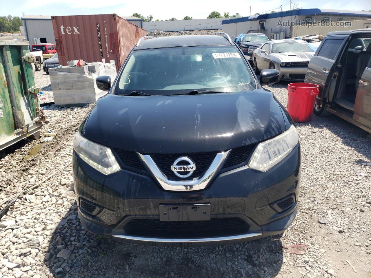 2016 Nissan Rogue S Black vin: KNMAT2MV4GP604942