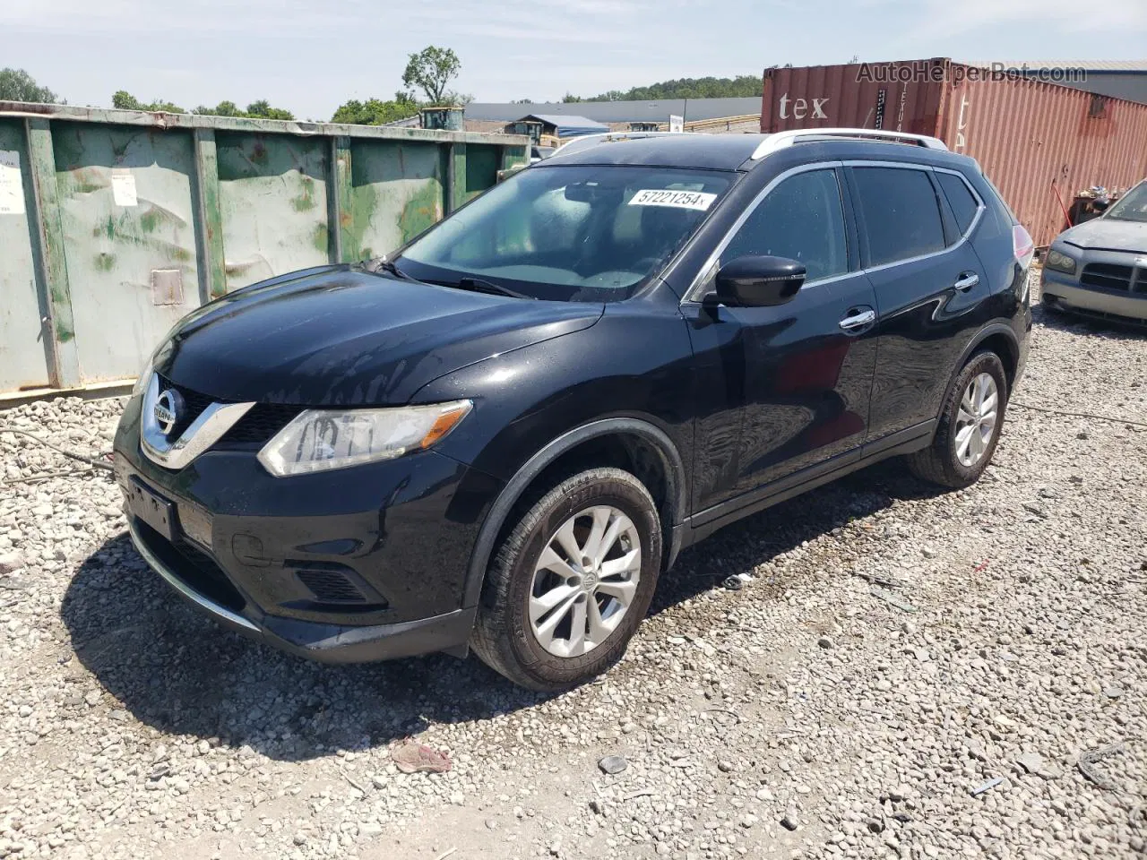 2016 Nissan Rogue S Black vin: KNMAT2MV4GP604942