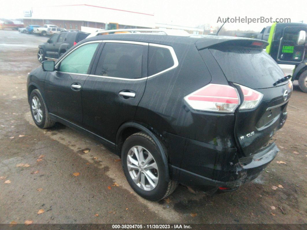 2016 Nissan Rogue Sv Black vin: KNMAT2MV4GP674568