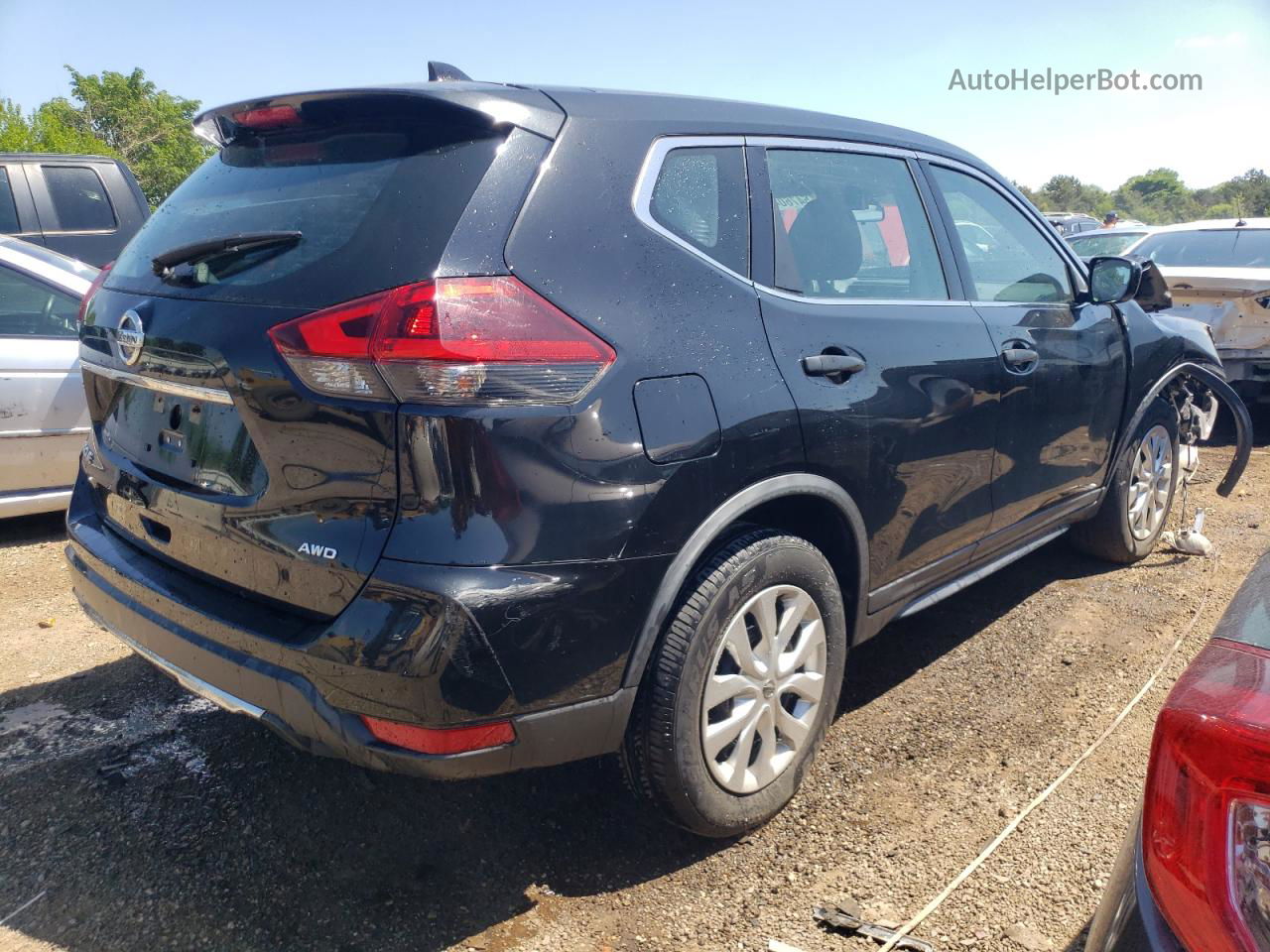 2018 Nissan Rogue S Black vin: KNMAT2MV4JP533975