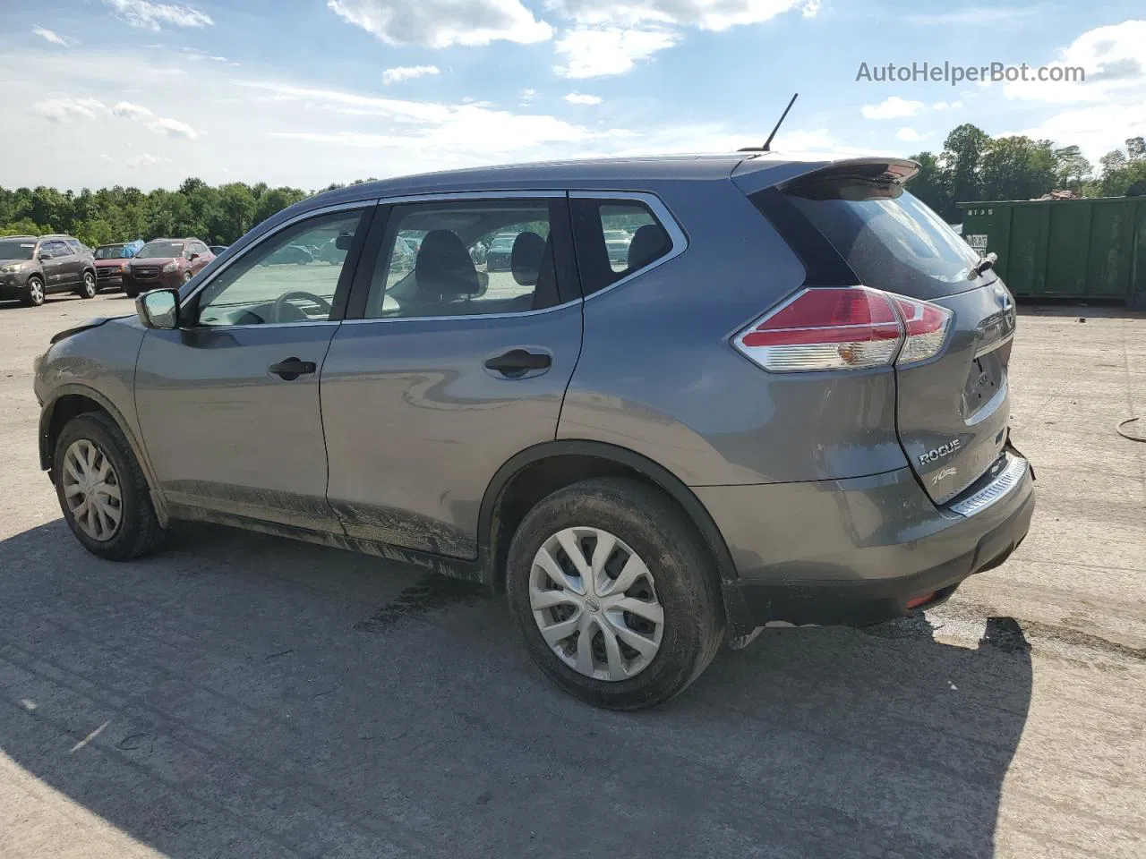 2016 Nissan Rogue S Gray vin: KNMAT2MV5GP599377