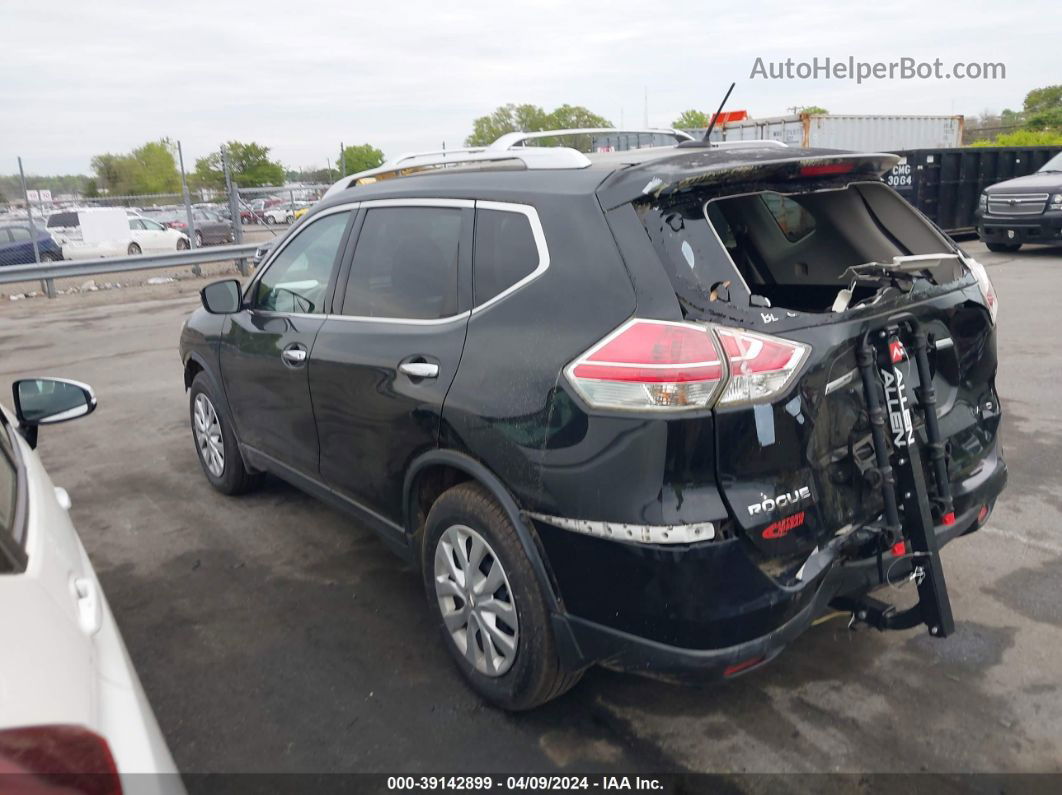 2016 Nissan Rogue S Черный vin: KNMAT2MV5GP609129