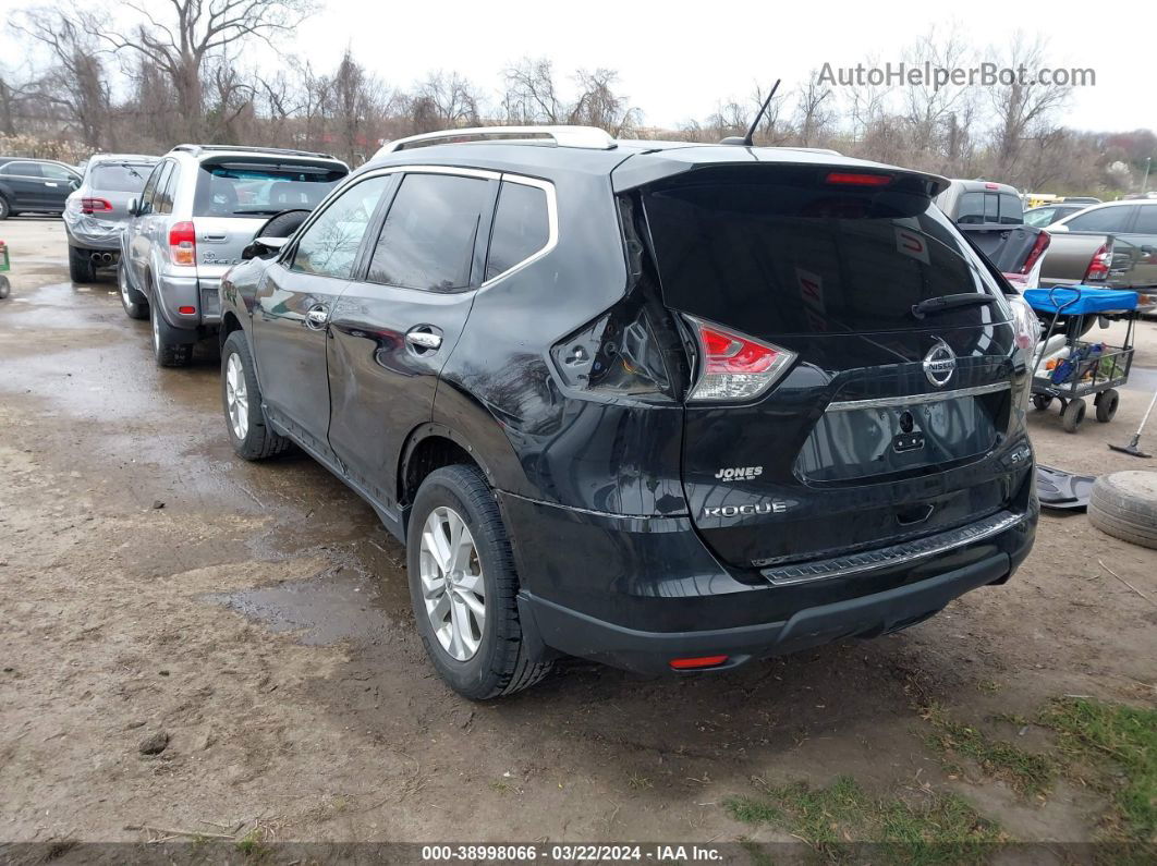 2016 Nissan Rogue Sv Черный vin: KNMAT2MV5GP631521