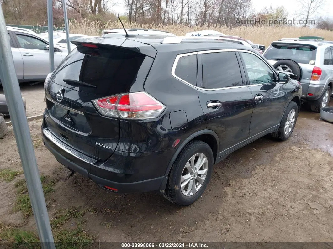 2016 Nissan Rogue Sv Black vin: KNMAT2MV5GP631521