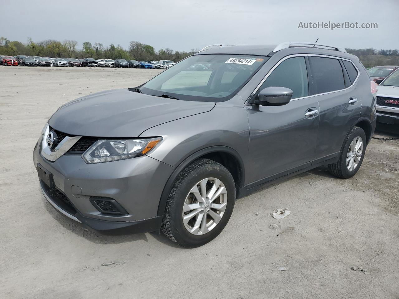 2016 Nissan Rogue S Gray vin: KNMAT2MV5GP711918