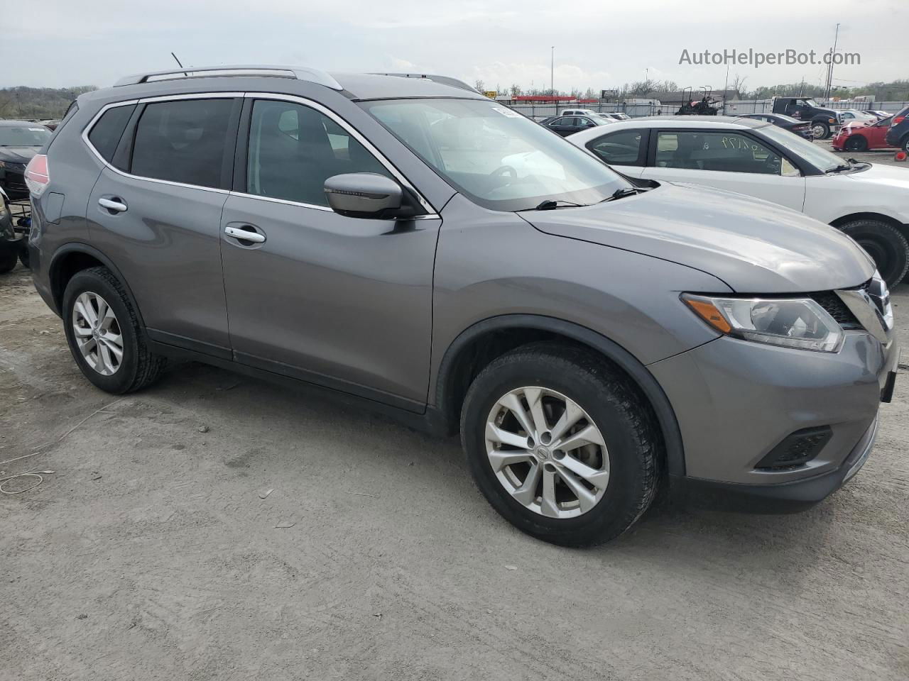 2016 Nissan Rogue S Gray vin: KNMAT2MV5GP711918