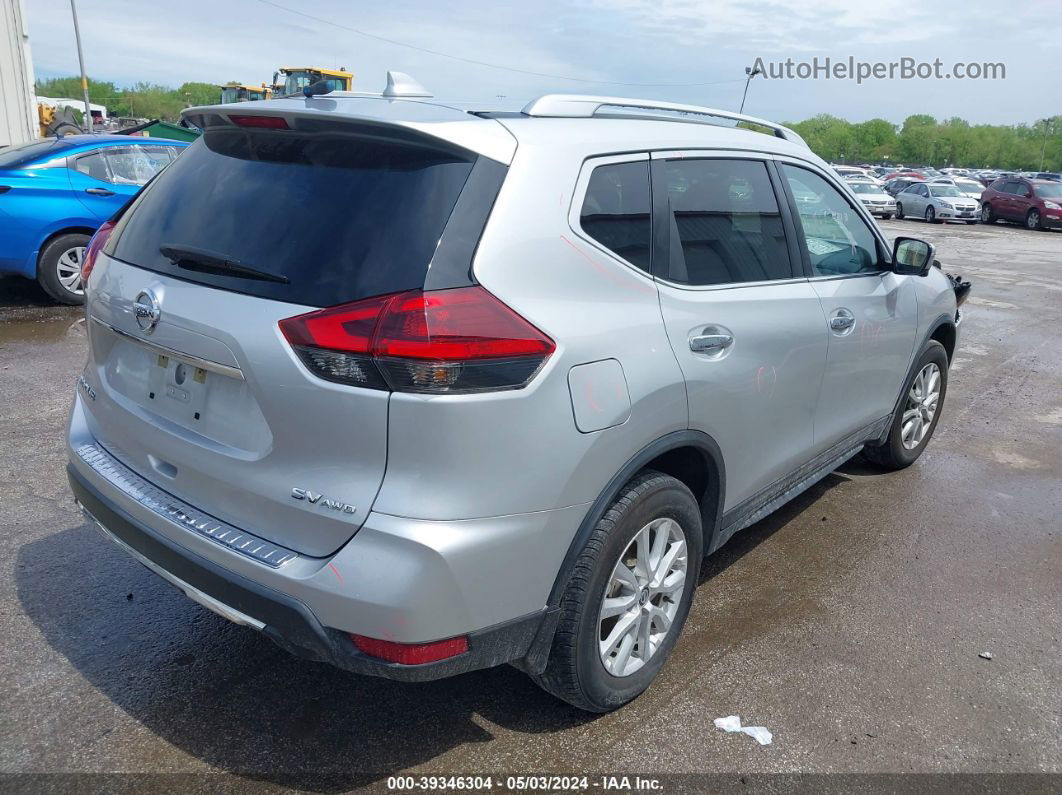 2018 Nissan Rogue Sv Silver vin: KNMAT2MV5JP616458