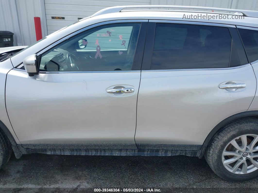 2018 Nissan Rogue Sv Silver vin: KNMAT2MV5JP616458