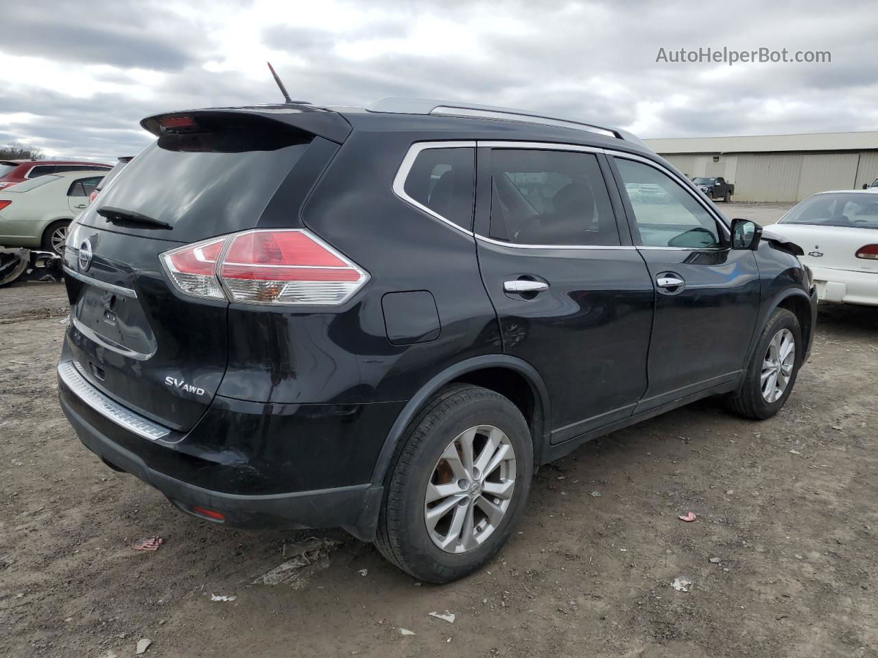 2016 Nissan Rogue S Black vin: KNMAT2MV6GP600570