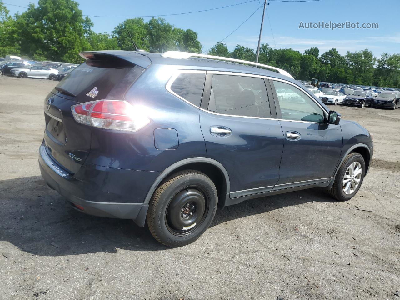 2016 Nissan Rogue S Blue vin: KNMAT2MV6GP642205