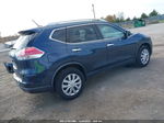 2016 Nissan Rogue S Синий vin: KNMAT2MV6GP679688