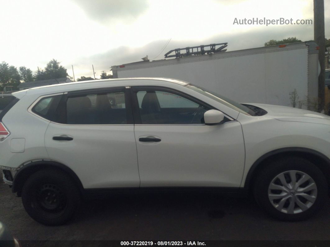 2016 Nissan Rogue Sv/sl/s White vin: KNMAT2MV6GP697270