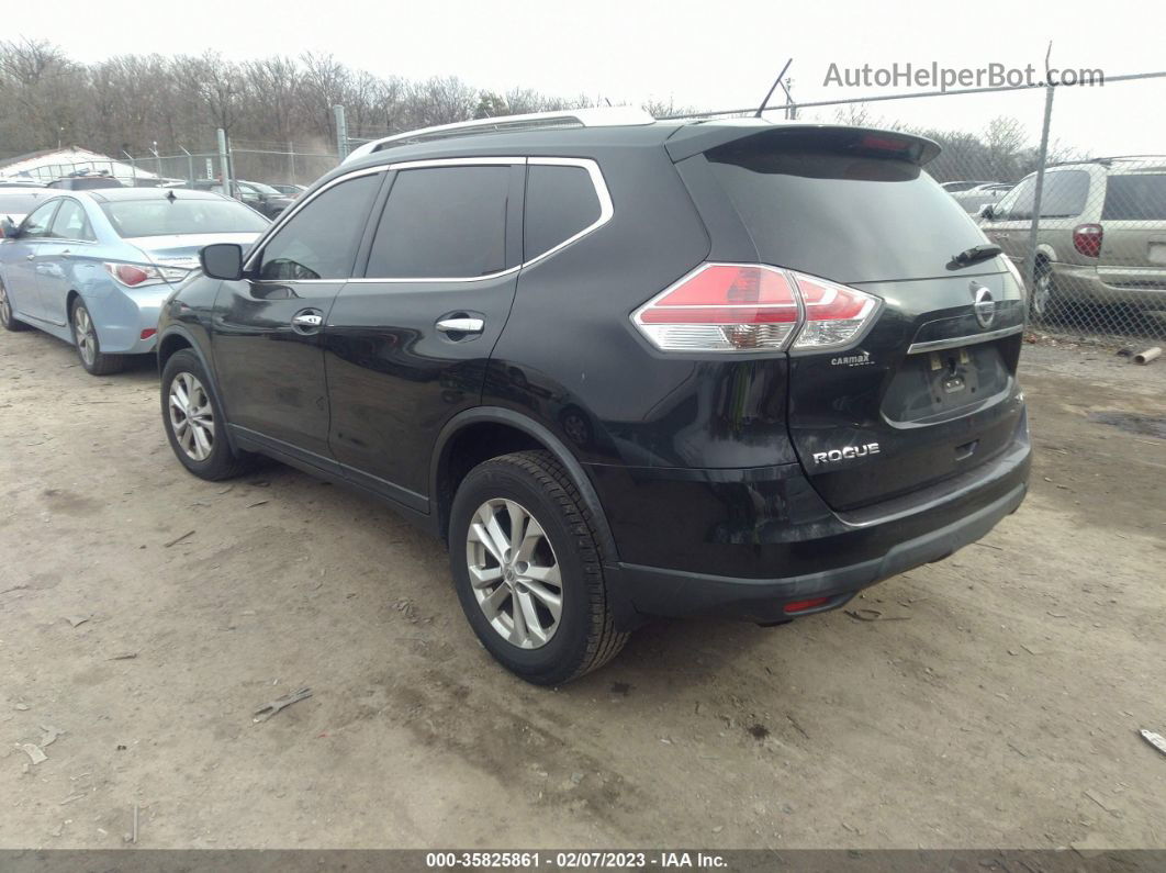 2016 Nissan Rogue Sv Black vin: KNMAT2MV6GP711250