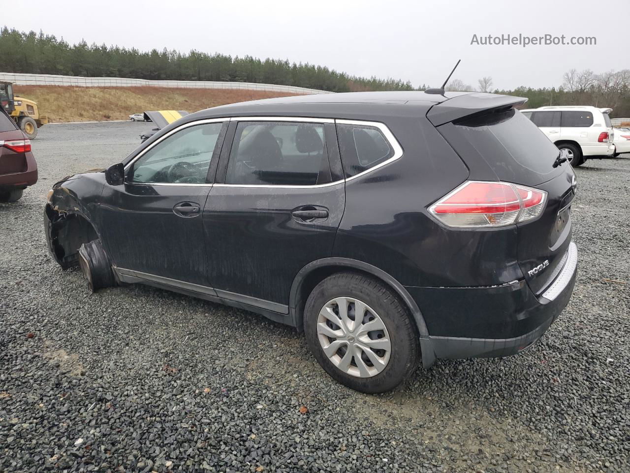 2016 Nissan Rogue S Черный vin: KNMAT2MV7GP651592