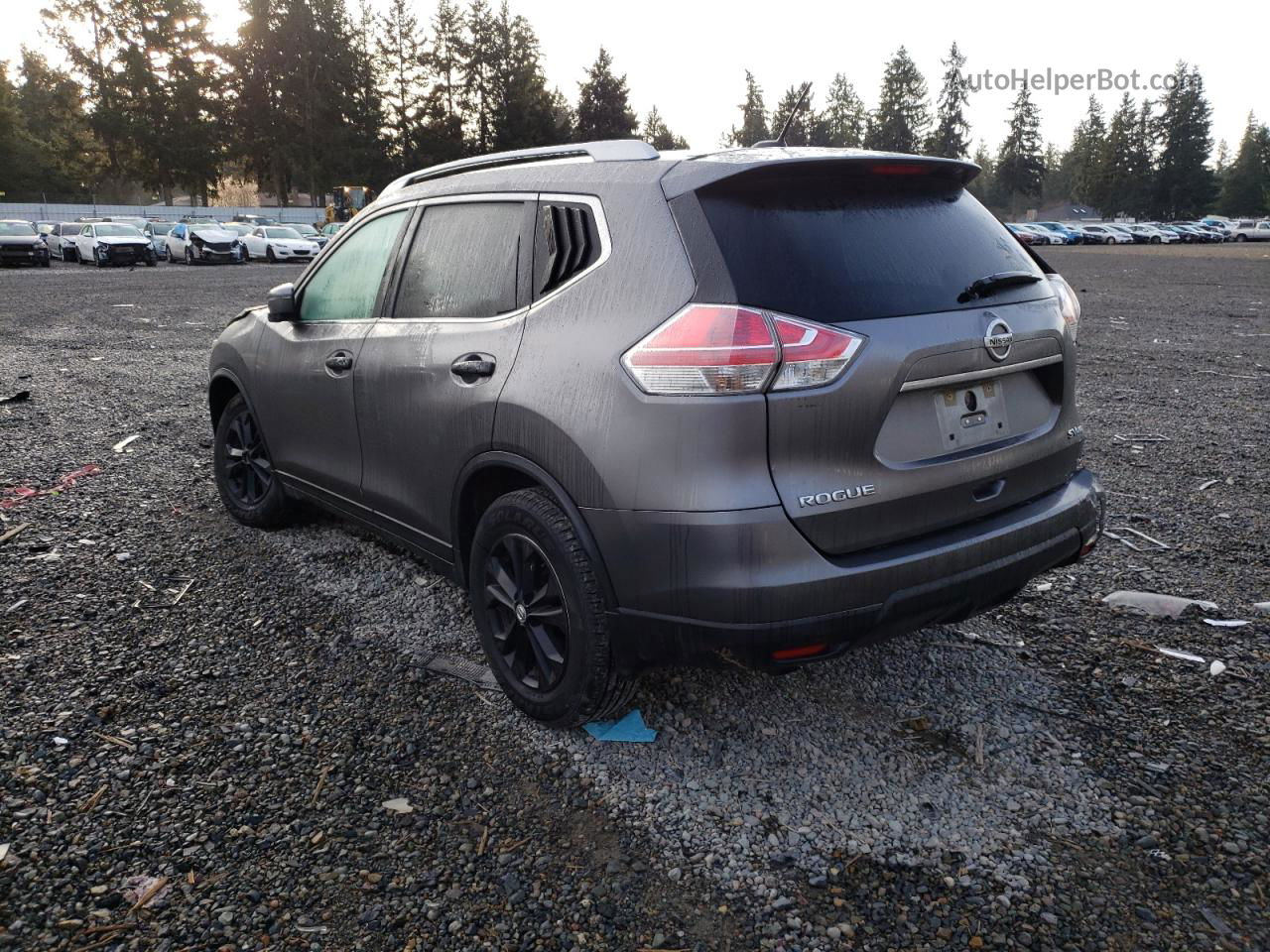 2016 Nissan Rogue S Gray vin: KNMAT2MV7GP683121