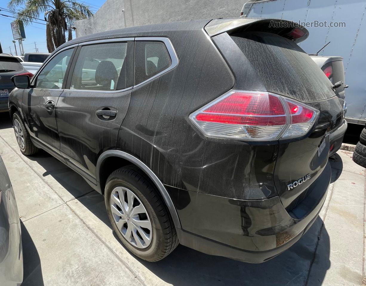 2016 Nissan Rogue S Black vin: KNMAT2MV7GP687234