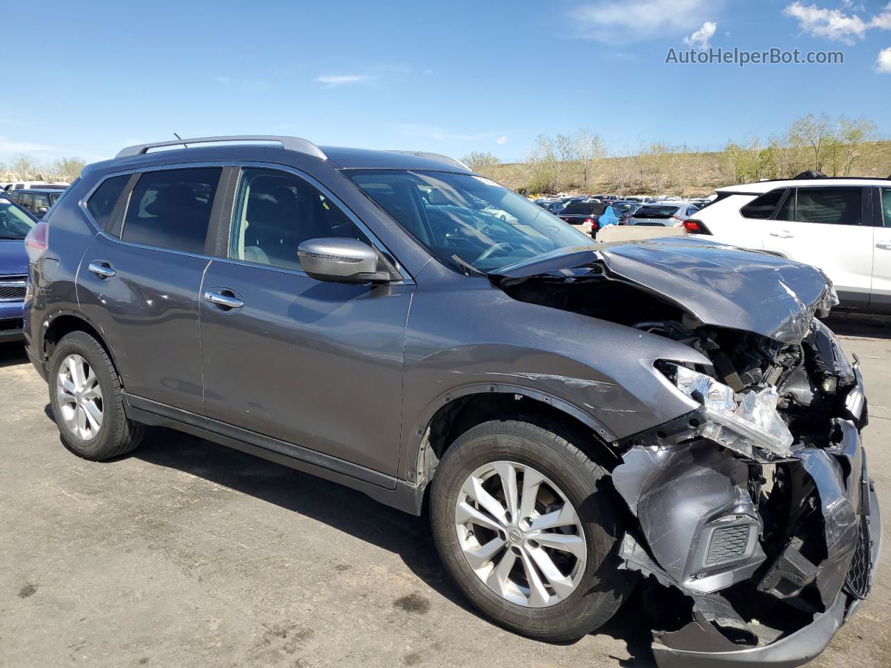 2016 Nissan Rogue S Charcoal vin: KNMAT2MV7GP699917