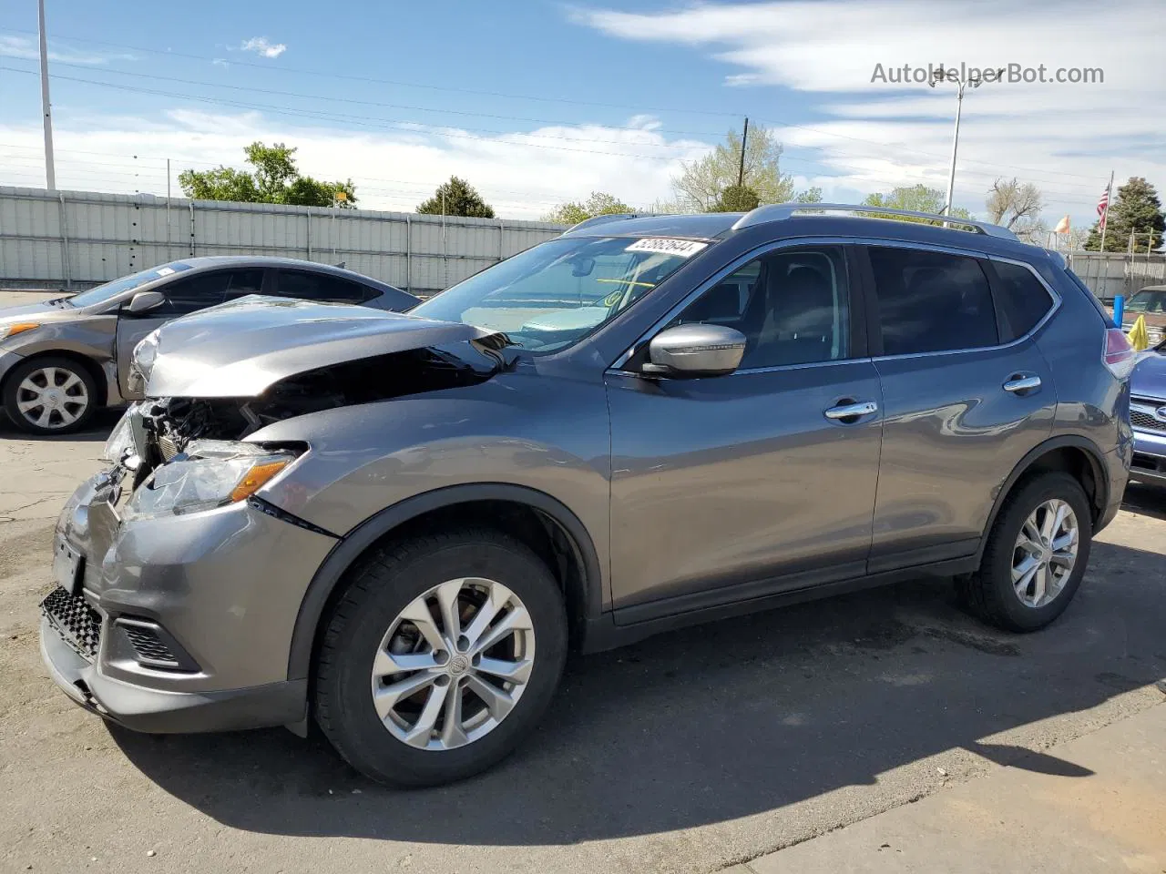 2016 Nissan Rogue S Charcoal vin: KNMAT2MV7GP699917