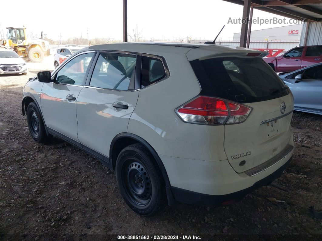 2016 Nissan Rogue S White vin: KNMAT2MV7GP710186