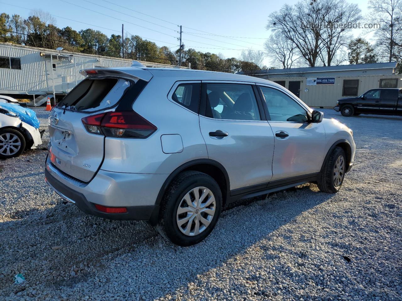 2018 Nissan Rogue S Silver vin: KNMAT2MV7JP502445