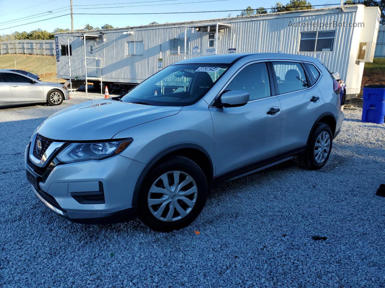 2018 Nissan Rogue S Silver vin: KNMAT2MV7JP502445