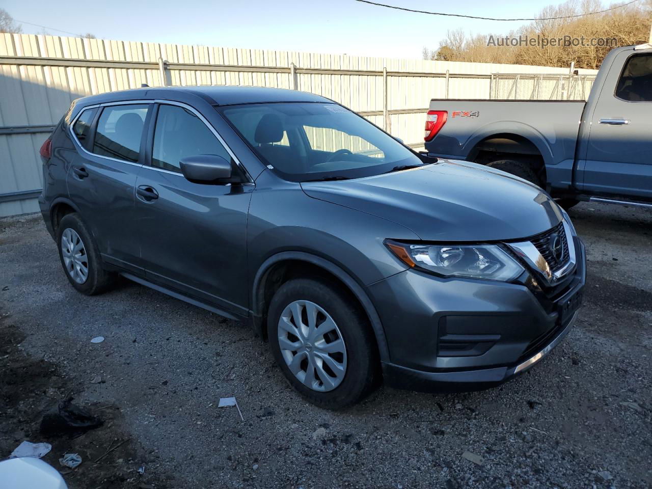 2018 Nissan Rogue S Silver vin: KNMAT2MV7JP542198