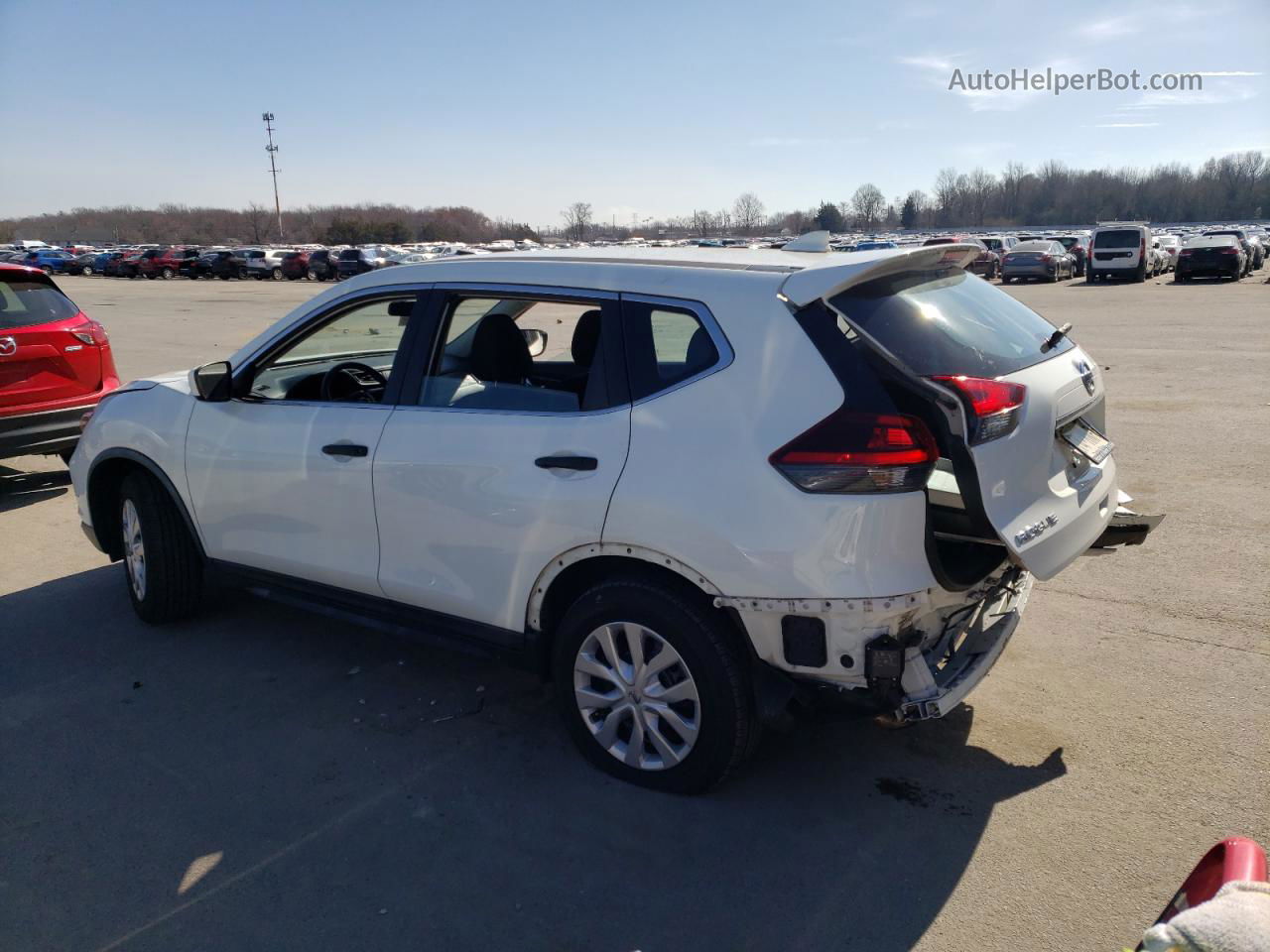 2018 Nissan Rogue S White vin: KNMAT2MV7JP567327