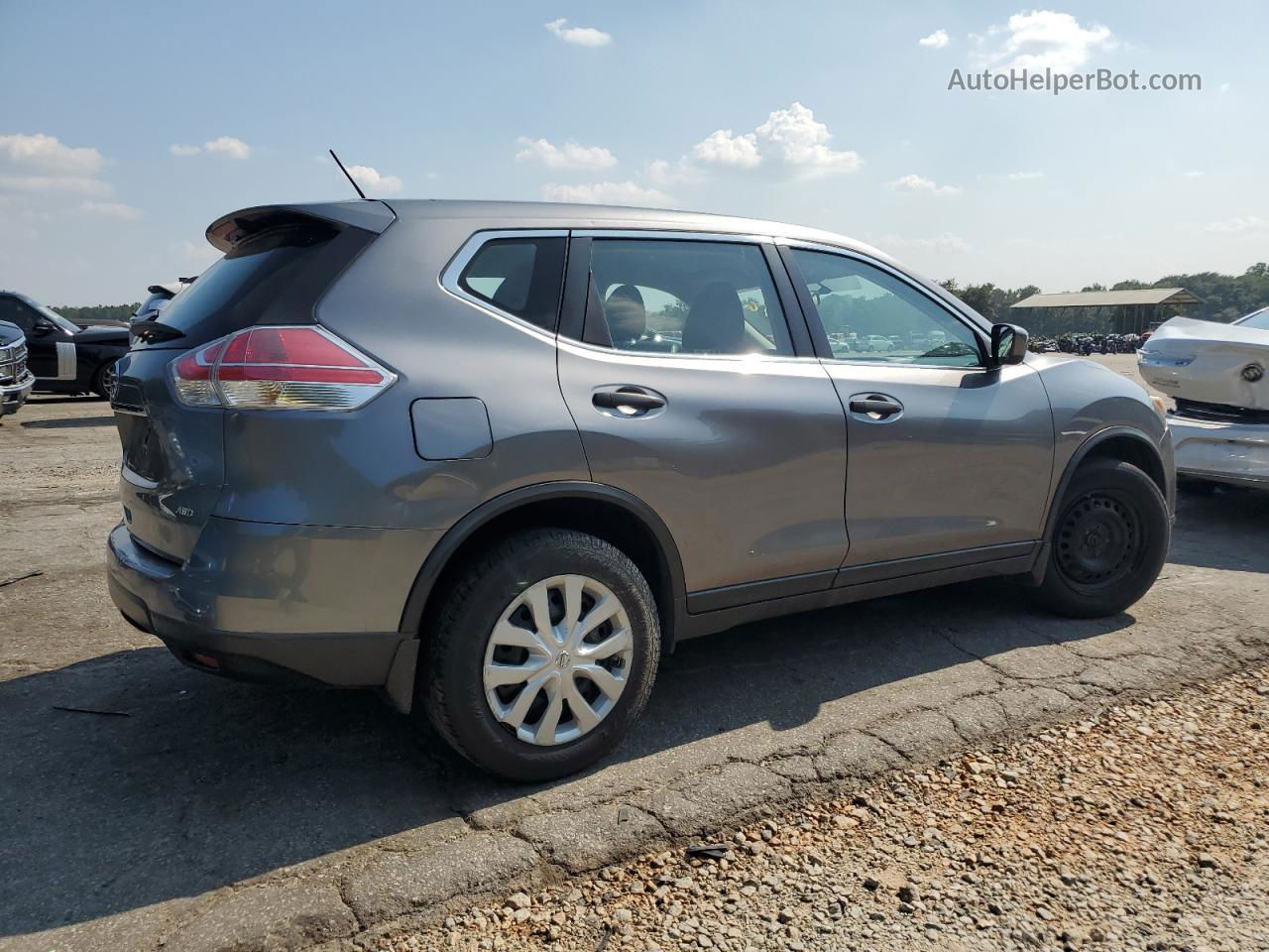 2016 Nissan Rogue S Gray vin: KNMAT2MV8GP599096