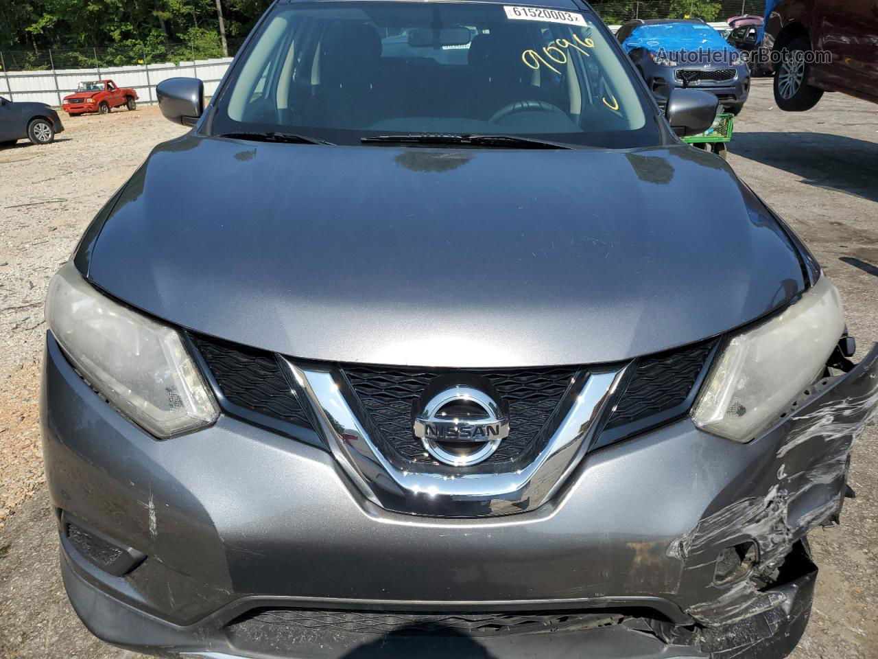 2016 Nissan Rogue S Gray vin: KNMAT2MV8GP599096