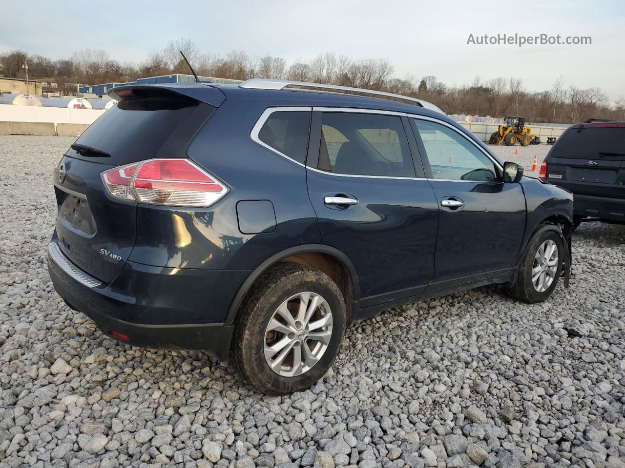 2016 Nissan Rogue S Blue vin: KNMAT2MV8GP613014