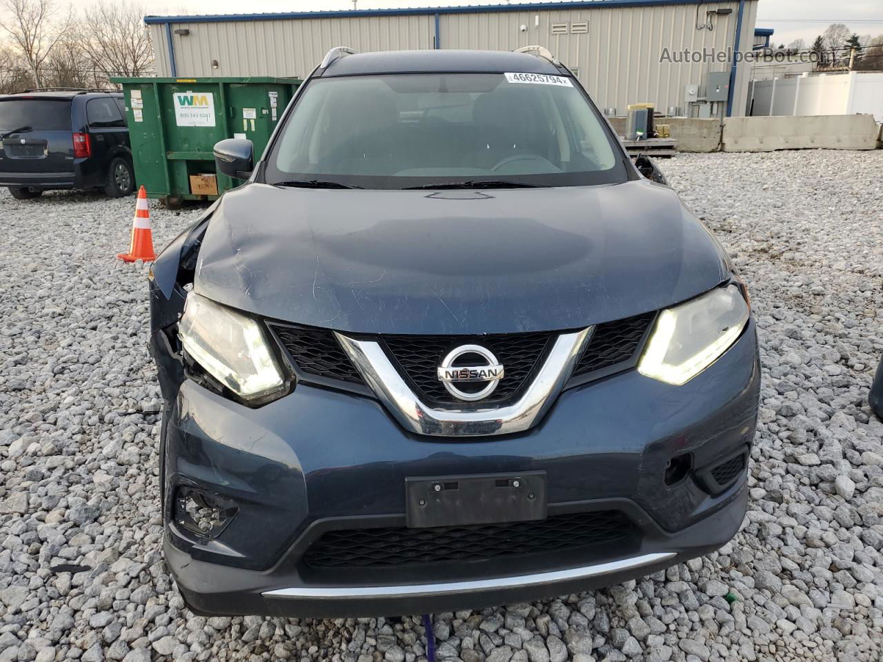 2016 Nissan Rogue S Blue vin: KNMAT2MV8GP613014