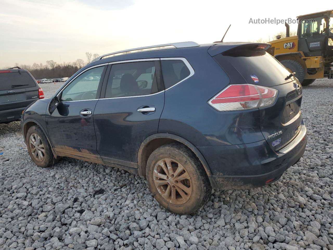 2016 Nissan Rogue S Blue vin: KNMAT2MV8GP613014