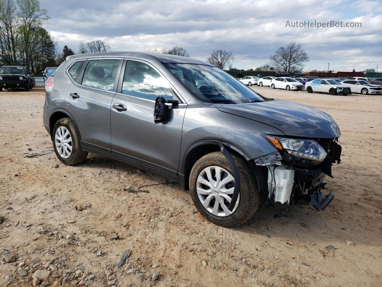 2016 Nissan Rogue S Silver vin: KNMAT2MV8GP651973