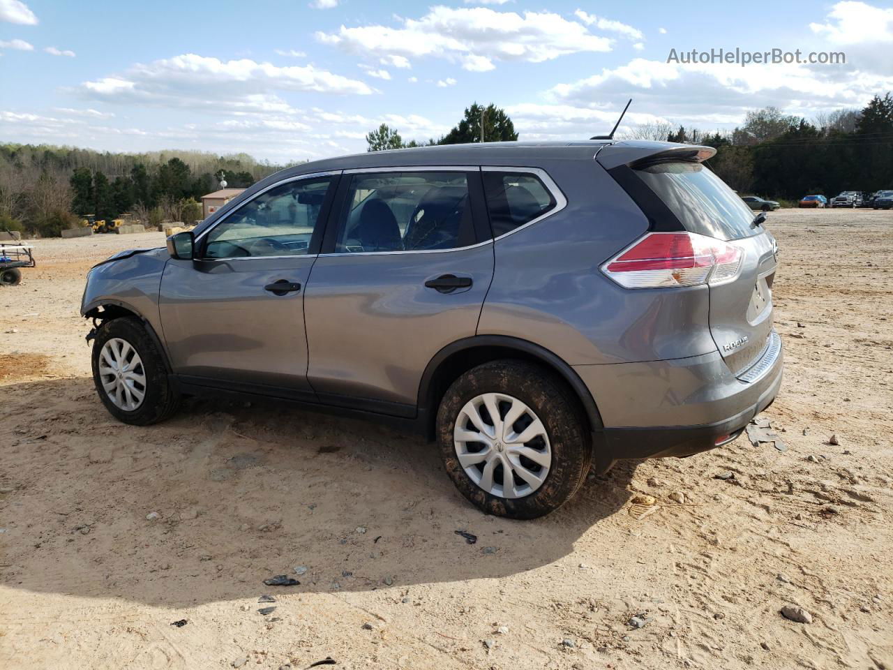 2016 Nissan Rogue S Silver vin: KNMAT2MV8GP651973