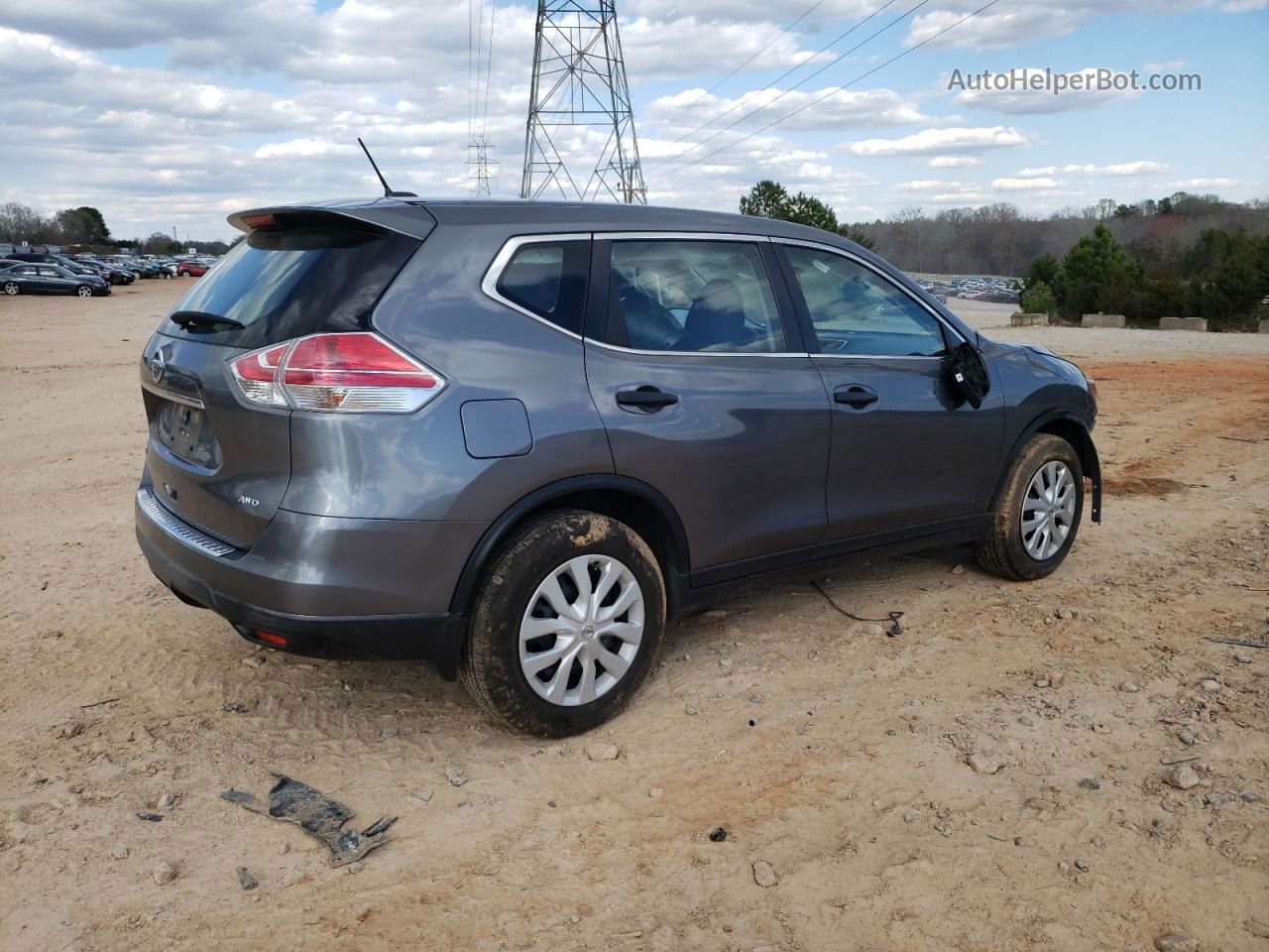 2016 Nissan Rogue S Silver vin: KNMAT2MV8GP651973