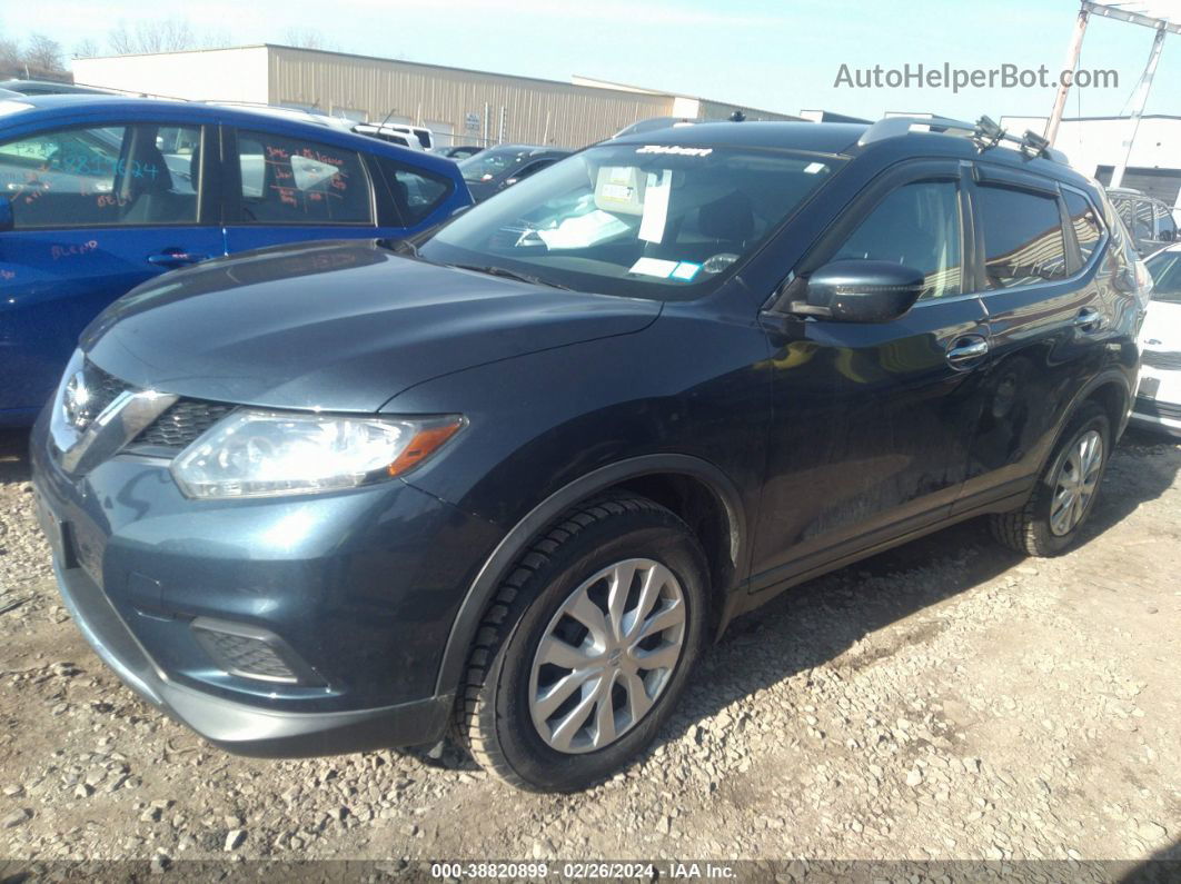 2016 Nissan Rogue S Blue vin: KNMAT2MV8GP718670