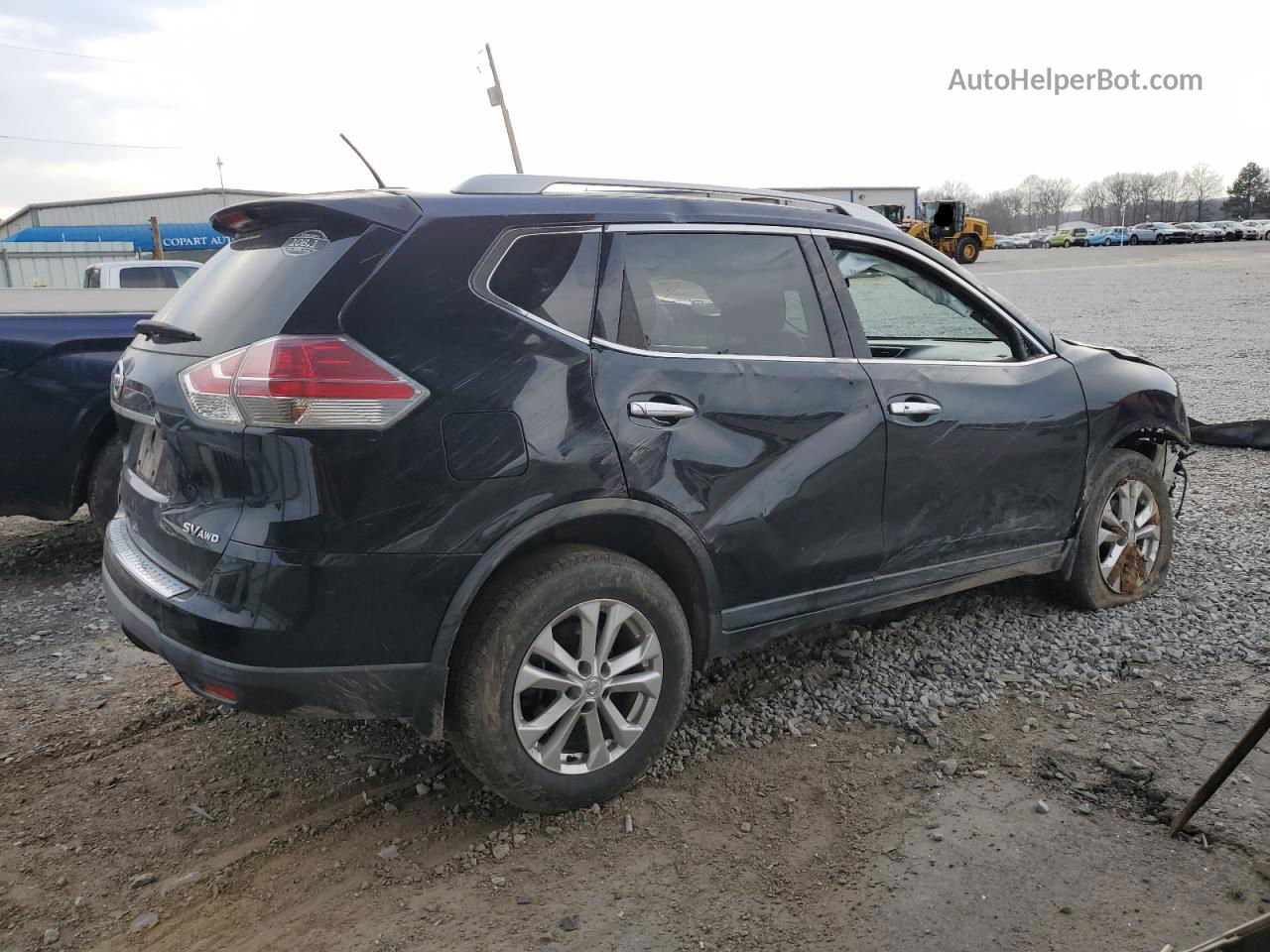 2016 Nissan Rogue S Black vin: KNMAT2MV8GP730351