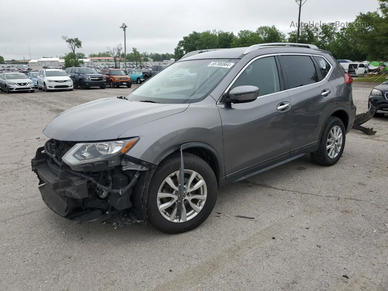 2018 Nissan Rogue S Silver vin: KNMAT2MV9JP587174